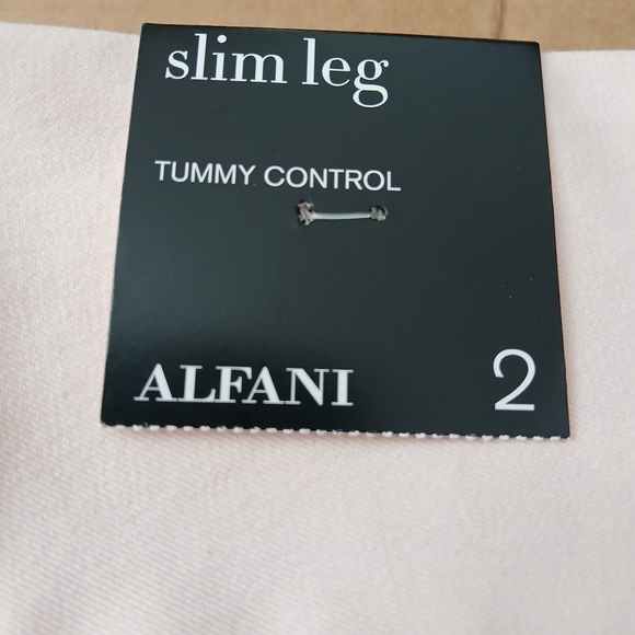 Alfani Women's Size 2 Blush Pink Tummy Control Slim Leg Trousers - Picture 5 of 9